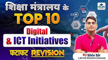 UGC NET Paper -1 | Top 10 Digital & ICT Initiatives | Revision Class | Apni University | By Shiv Sir