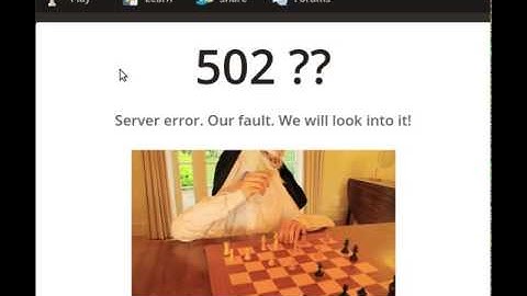 chess com 502 error