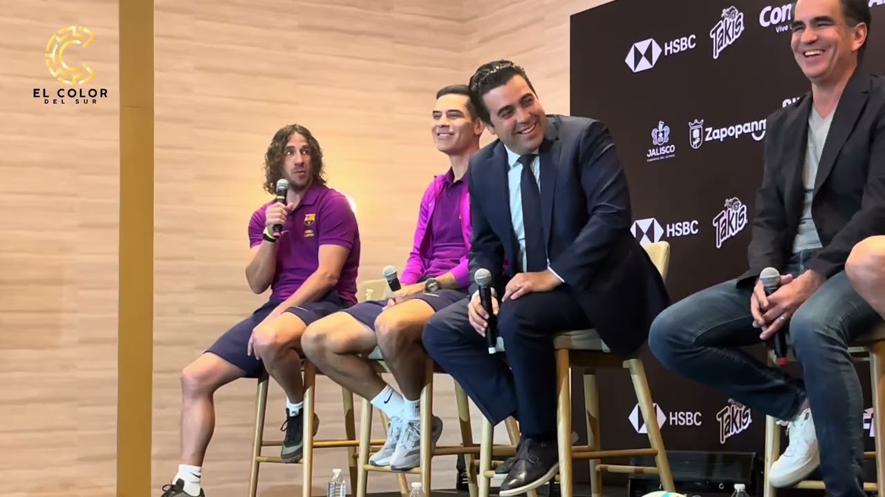 Rueda de Prensa con Leyendas del Barcelona y Real Madrid. 