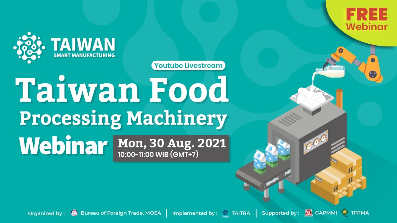 Taiwan Food Processing Machinery Webinar Youtube 