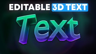 THE EASIEST 3D TEXT TUTORIAL 2025 *FREE*