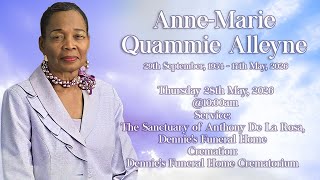 In Loving Memory of Anne-Marie Quammie Alleyne
