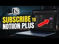 How to subscribe to Notion Plus for notes and databases - Detailed Guide