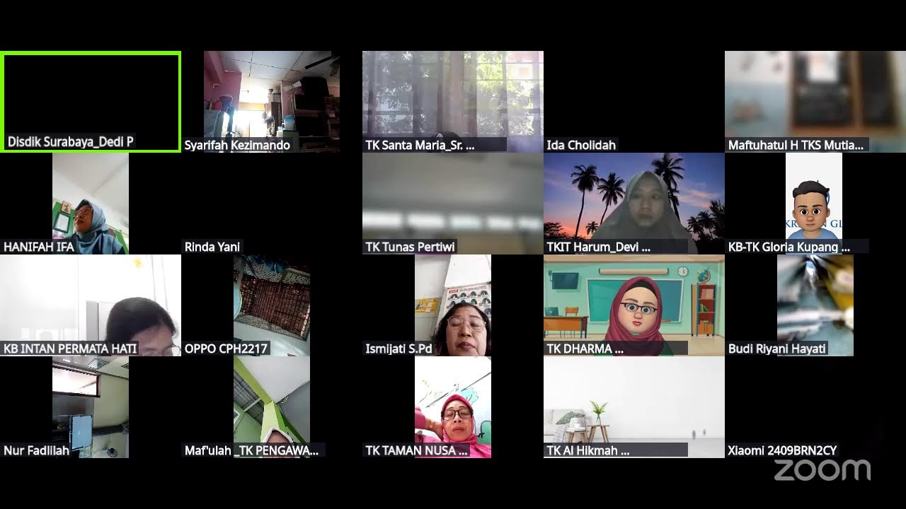 Pelatihan Pembelajaran Mendalam bagi Guru TK Kota Surabaya