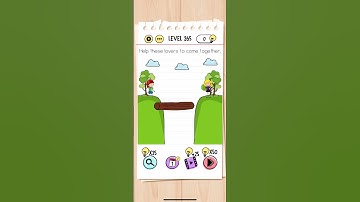 Brain Test Level 265 Help these lovers to come together Answers Solutions