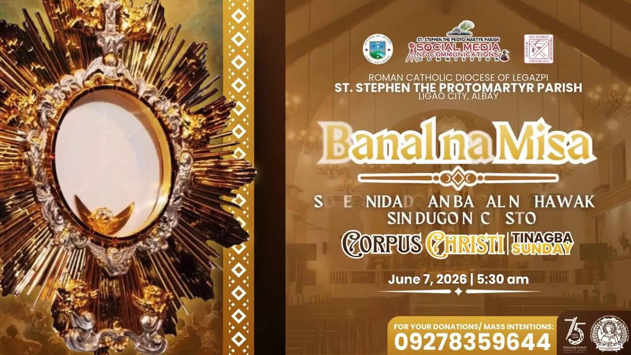 Banal na Misa | SOLEMNIDAD KAN BANAL NA HAWAK ASIN DUGO NI CRISTO