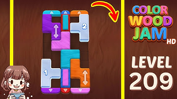 Color Wood Jam Level 209 Solution Walkthrough