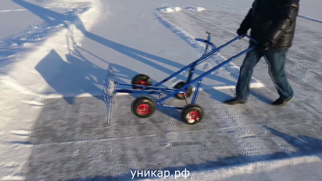 Отвал снегоуборочный Уникар ручной чудо плюс