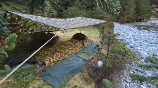 Solo Wild Camping using a Basha & Bivvy