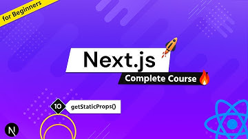 Complete Next.js Course for Beginners #10 - getStaticProps()