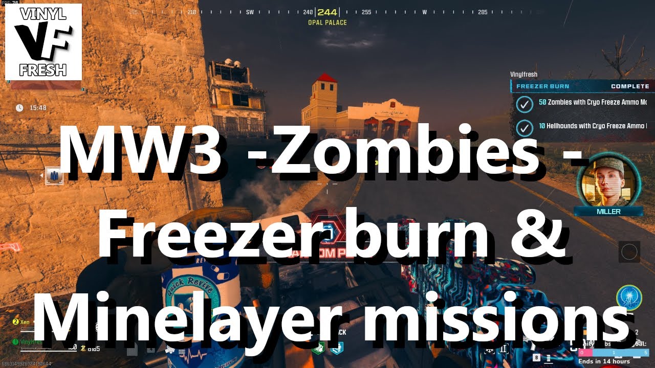COD - MW3 -Zombies - 'Freezer burn' & 'Minelayer' missions done. - YouTube