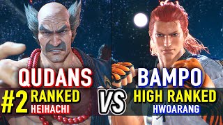 T8 Qudans Ranked Heihachi Vs Bampo Hwoarang Tekken 8 High Level Gameplay