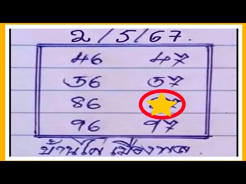 เลขเด็ดบ้านไผ่เมืองพล งวด 2/5/67