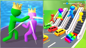 Shape-shifting Funny Race VS Giant Rush ALL LEVELS GAMEPLAY WALKTHROUGH ANDROID IOS