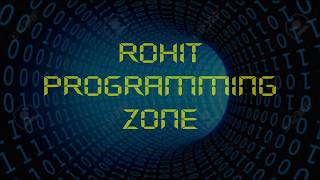 Introduction to c programming by Rohit programming zone