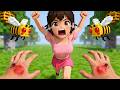 BEE GIRL ！ REAL LIFE IN MINECRAFT! REALISTIC