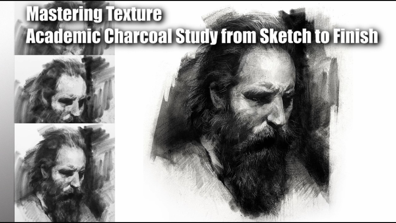 The Soul in Shadows | Sargent-Style Charcoal Portrait✍️素描 肖像