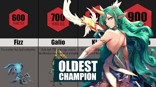 Champion Age Comparison in Lore  League of Legends 2020