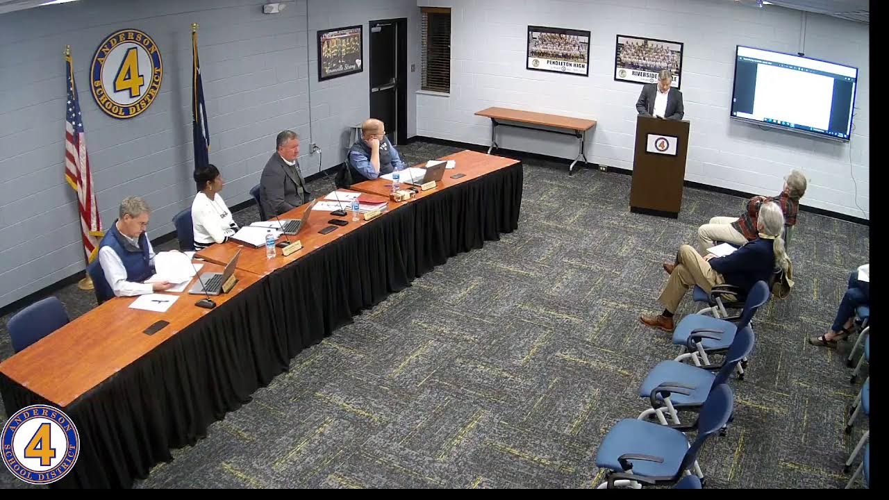 Anderson School District 4 Board Meeting 1/12/2026
