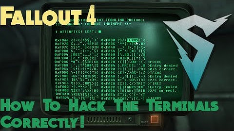 Fallout 4 Tips!: Fallout 4 How To Hack the Terminals Correctly