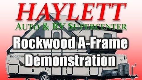 HaylettRV - Rockwood A-Frame Fold Down Demonstration