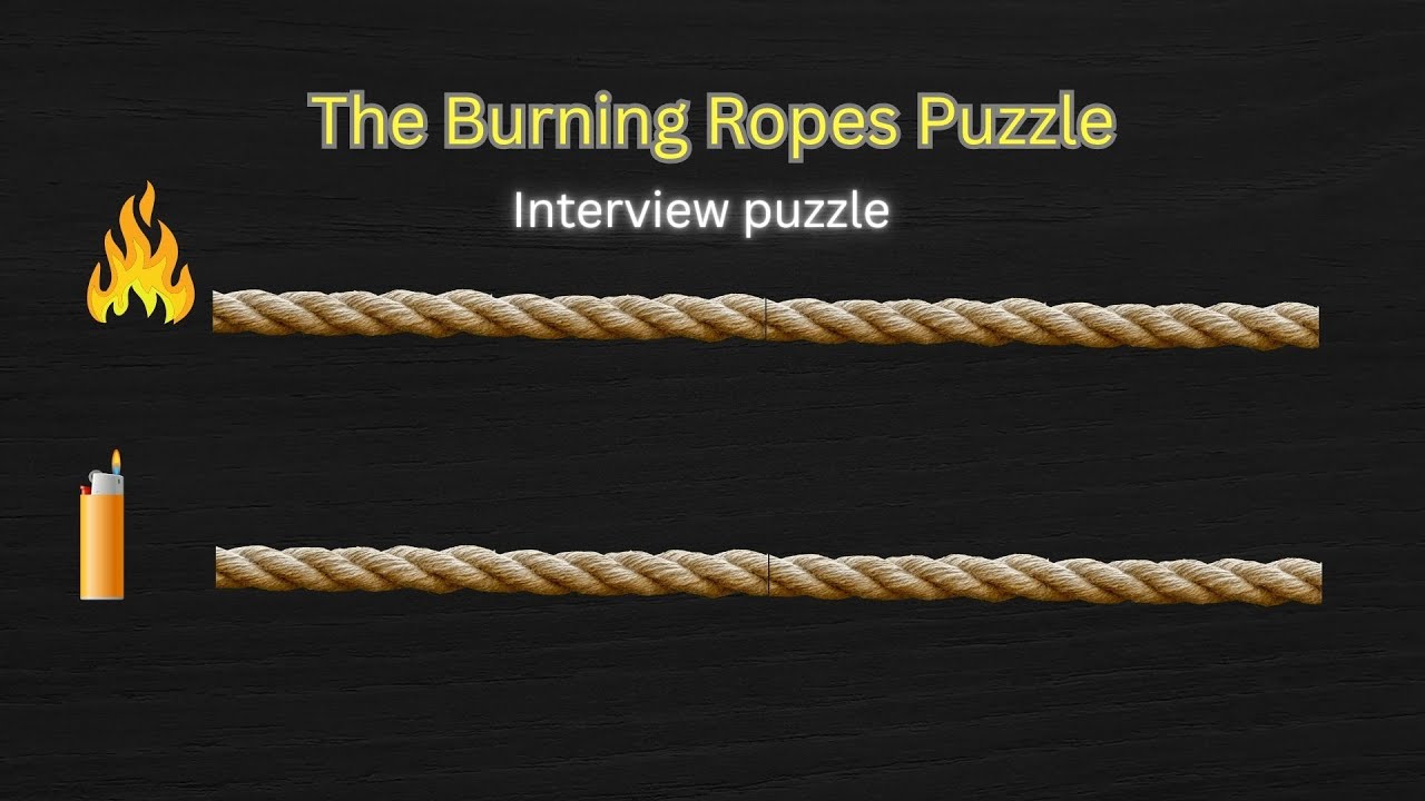 The Burning Ropes Puzzle | Interview Puzzle 🔥 #6 [Hindi] - YouTube