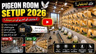 🐦 Amazing Pigeon Loft Setup 2026 | Beautiful Kabootar Room Design | Pigeon Breeding Setup