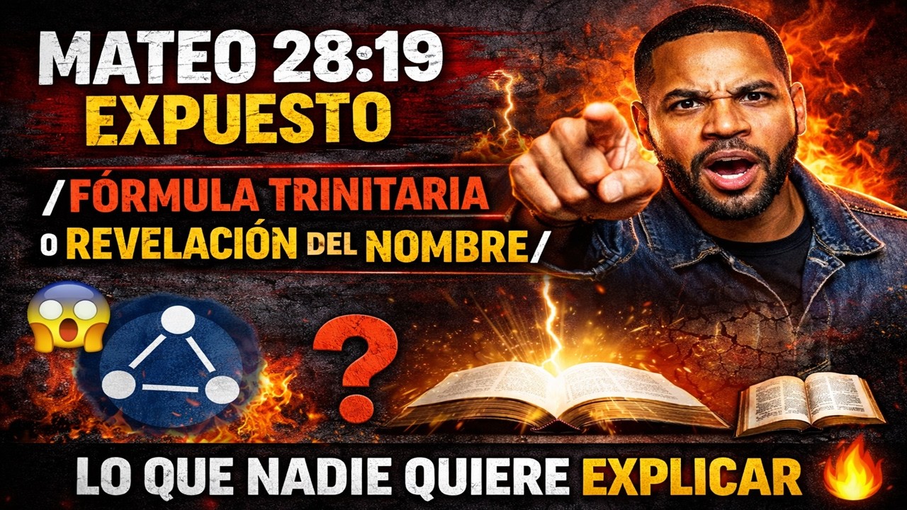 🔥Mateo 28:19 EXPUESTO /FÓRMULA TRINITARIA O REVELACIÓN DEL NOMBRE/LO QUE NADIE QUIERE EXPLICAR 📖🔥