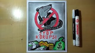 Cara Membuat Poster Anti Korupsi