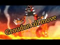 Groudon all move  attack  pokemon move gamer  
