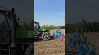 Deutz mit Grimme beim Kartoffel legen!🥔🚜🥔