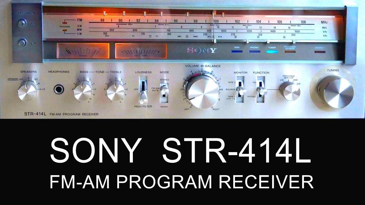 SONY STR 414 L FM AM PROGRAM RECEIVER РЕСИВЕР ソニーの受信機 接收者 수화기 EMPFÄNGER DESTINATAIRE المتلقي سوني