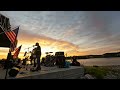 A Somewhat Cinematic Sunset Sky Surfing Smooth Jam Send over LongShot Marina in Portage Des Sioux MO