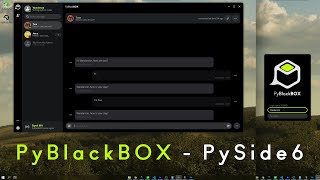 PyBlackBOX - Instant Messages GUI - [ MODERN GUI / STUDY / PYSIDE6 / PYTHON ] screenshot 1