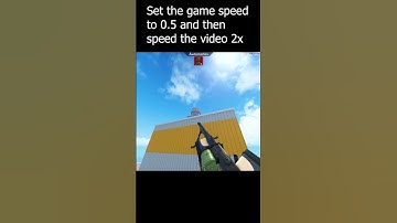 Arsenal Slowed down looks like hacking! | #Shorts | Roblox