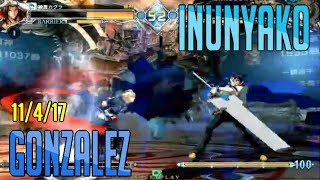 BBCF2 Central Hachiouji || Inunyako (KG) vs Gonzalez (NA) FT5's || 11/4/17