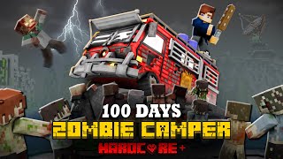 100 DAYS ON A MOTORHOME IN THE ZOMBIE APOCALYPSE IN MINECRAFT!