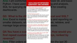 Top 10 Data Analyst Interview Questions for Freshers | Real Interview Questions