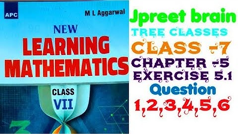 class 7 ml aggarwal chapt 5  exercise 5.1  question 1 q 2 ,q 3,q 4, q 5, q 6 #mathstudent #education