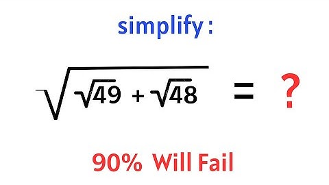 Only 10% students can simplify this nested radical problem!!. Amazing trick.
