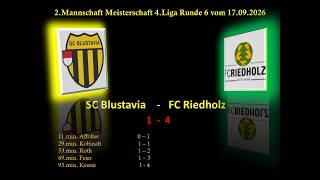2.Mannschaft Meisterschaft 4.Liga  SC Blustavia - FC Riedholz