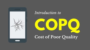 Introduction to the Cost of Poor Quality (Lean Six Sigma)
