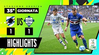 Sampdoria Vs Como 1-1 Il Doria Spinge Punto D Oro Per Il Como Highlights Serie Bkt 2023 - 2024