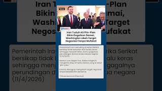 Menlu Iran Sebut Amerika Serikat Ubah Target Negosiasi, Perdamaian Iran-AS Gagal Tercapai