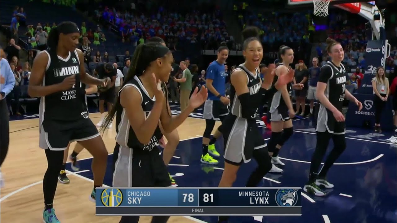 Post Game Dance Break Celebration By The Minnesota Lynx After Beating The #1 Team, Chicago Sky 