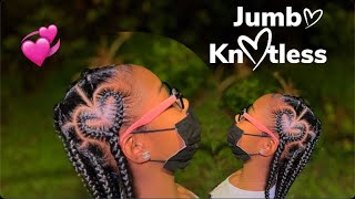 JUMBO HEART PART KNOTLESS BRAIDS