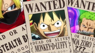 I predict the Straw Hat's BOUNTY After Wano