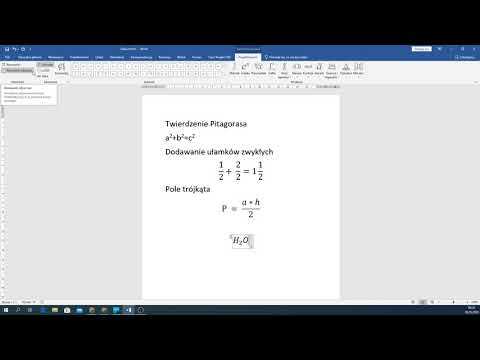 Wideo: Jak Zrobić Ułamek W Microsoft Word