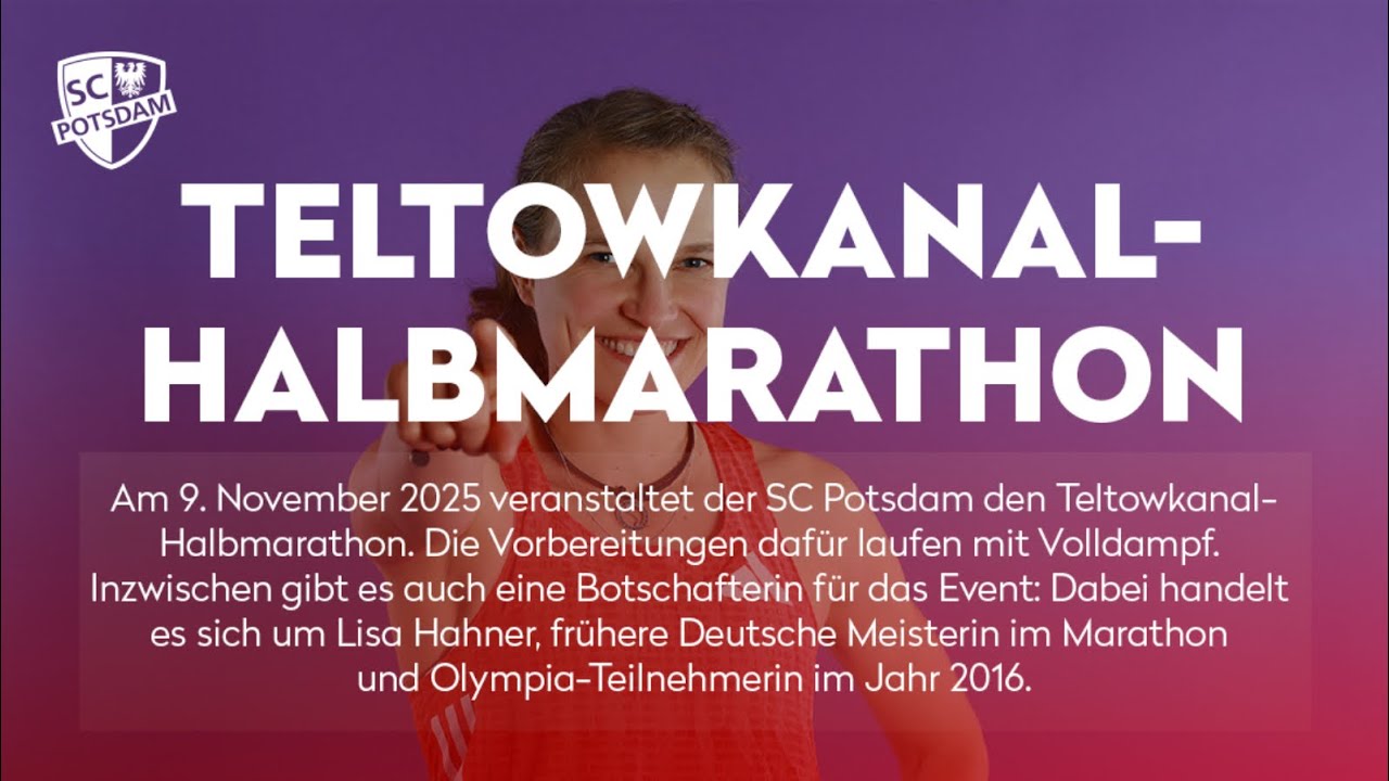 Lisa Hahner wird Botschafterin des Teltowkanal-Halbmarathons