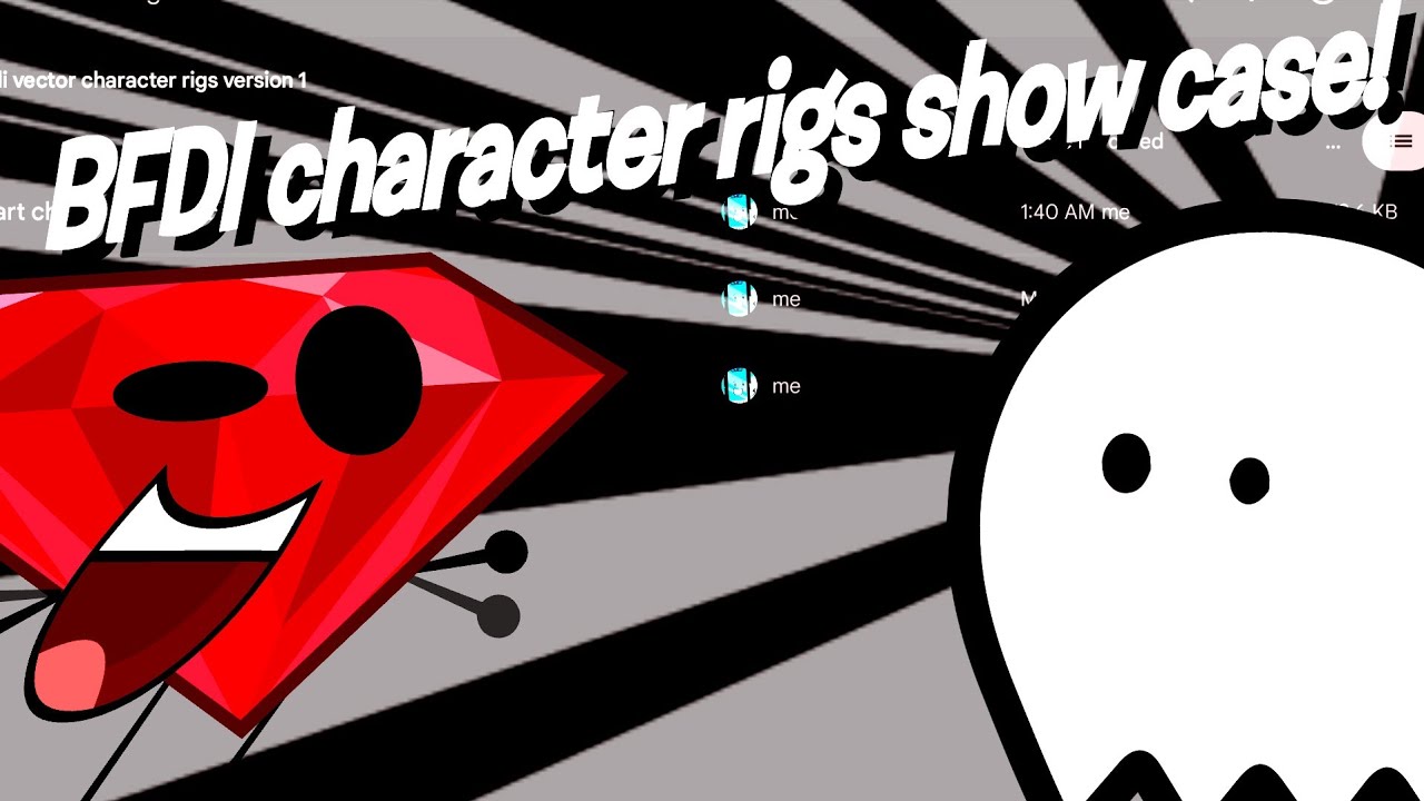 BFDI character rigs for wick editor show case! - YouTube